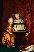 Portrait of Archduke Ferdinand (1769-1824) and Archduchess Maria Anna of Austria (1770-1809), children of Leopold II, Holy Roman Emperor